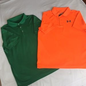 Under Armour and Nike Golf Dry Fit boys polo top